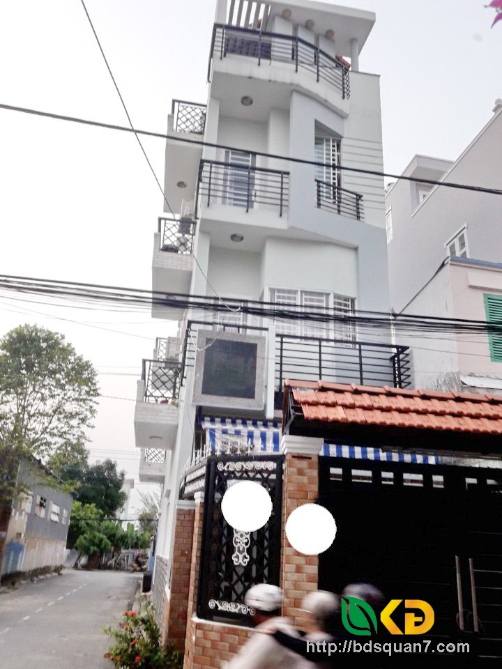 Bán nhà 4 tầng góc 2 mặt tiền hẻm xe hơi 2295 Huỳnh Tấn Phát huyện Nhà Bè